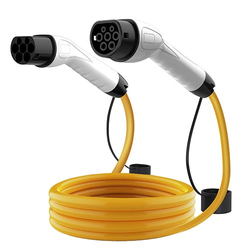 1-EVMOTIONS Delta Typ 2 -> Typ 2 8m (3x32A) Elektroauto Ladekabel